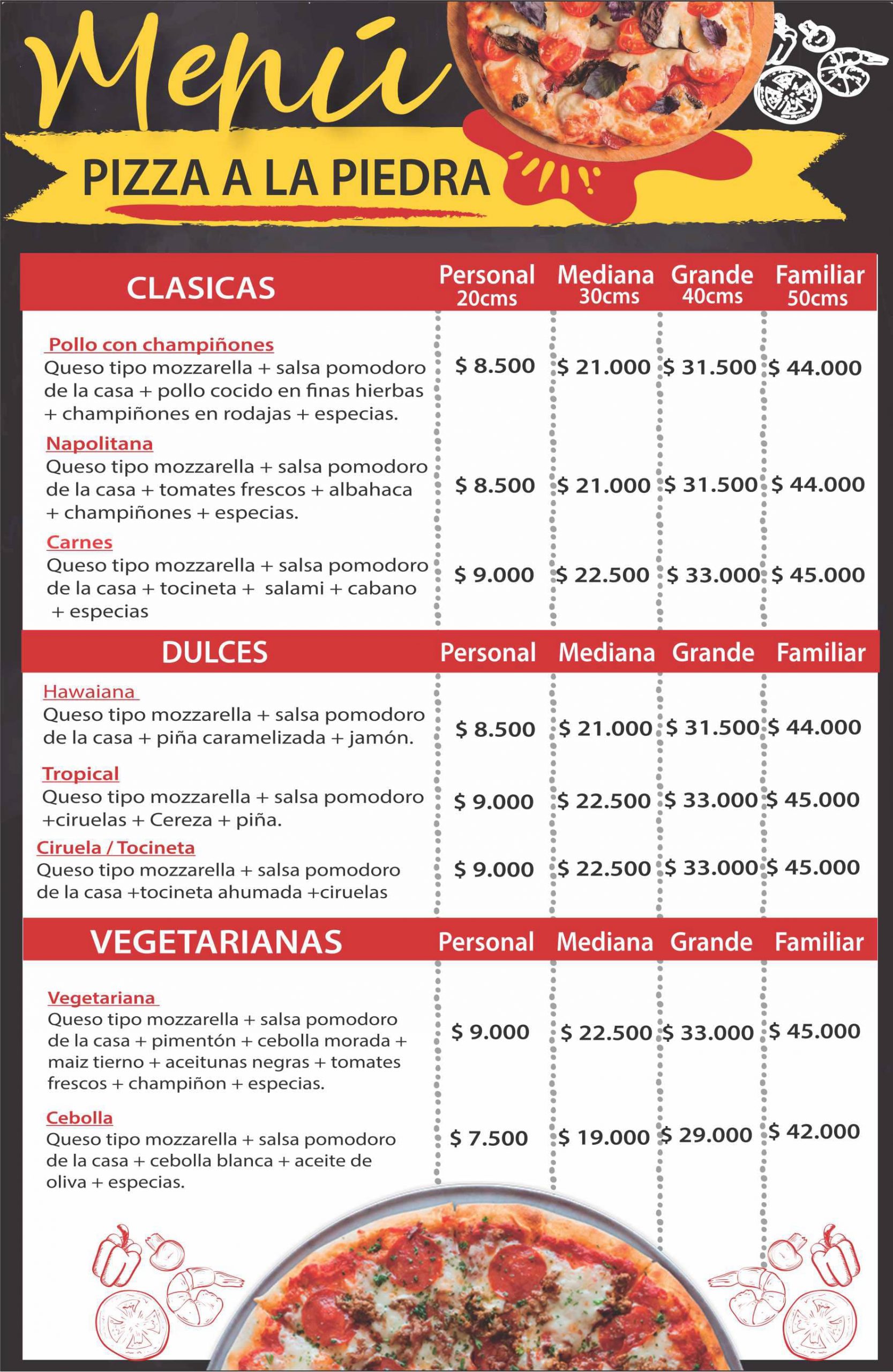 menu donum dei